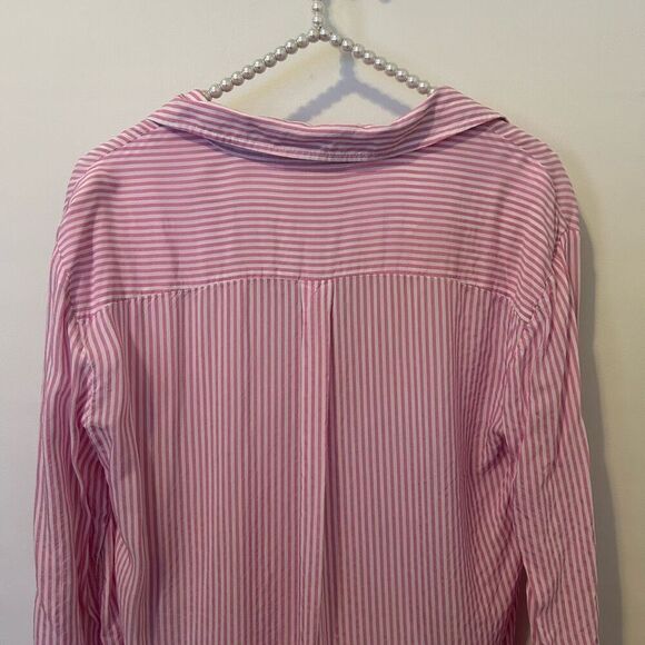 Anthropologie Maeve Zadie small Striped Button Down Top Lightweight Popover Shir - Picture 10 of 13